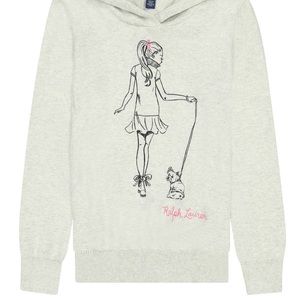 POLO Ralph Lauren Girls’ Knit Hoodie Sweater